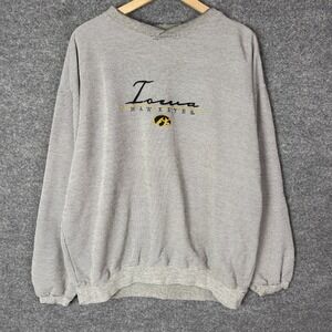 Vintage Iowa Hawkeyes Striped Sweatshirt University Athletic Apparel‎ XL